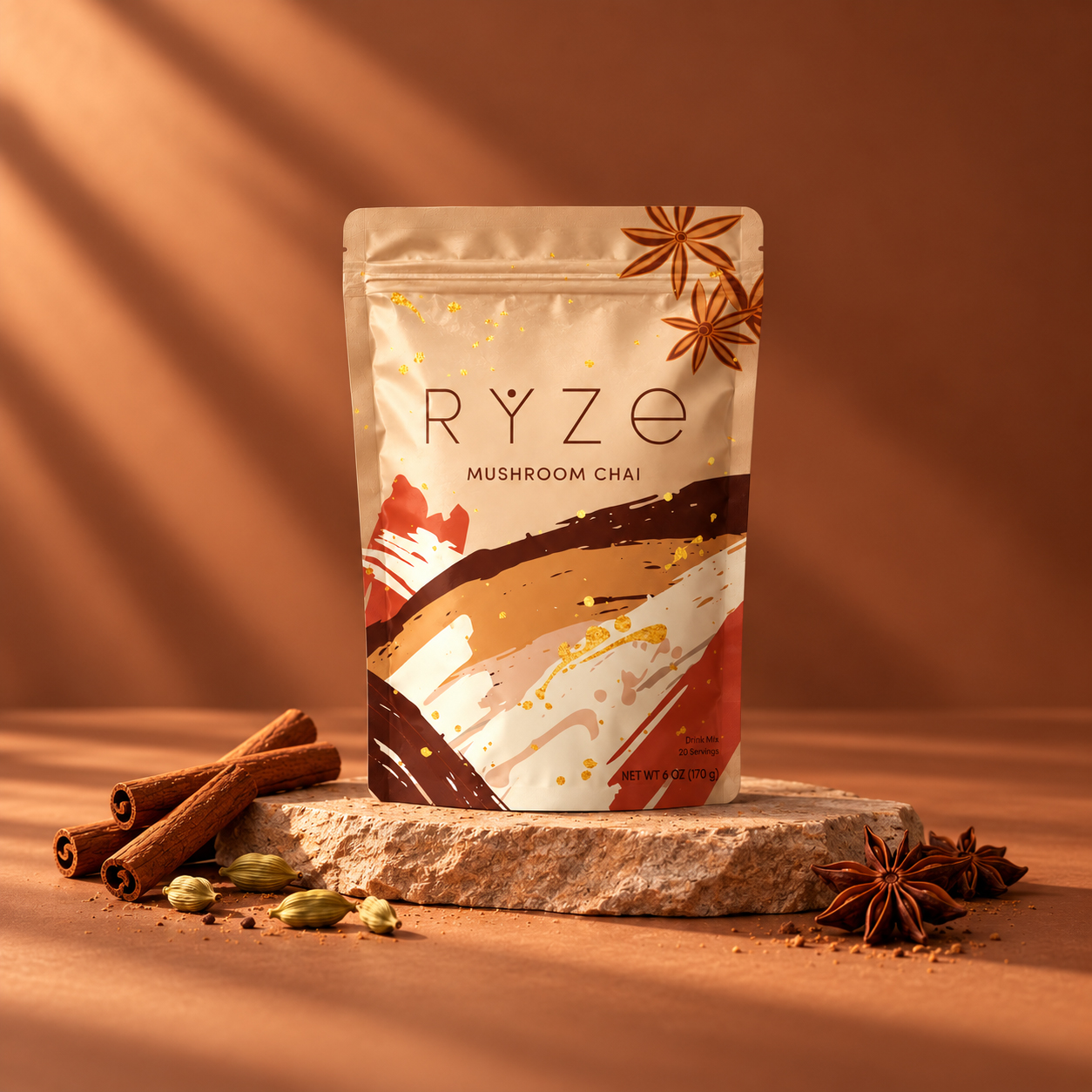 Ryze Mushroom Chai pouch