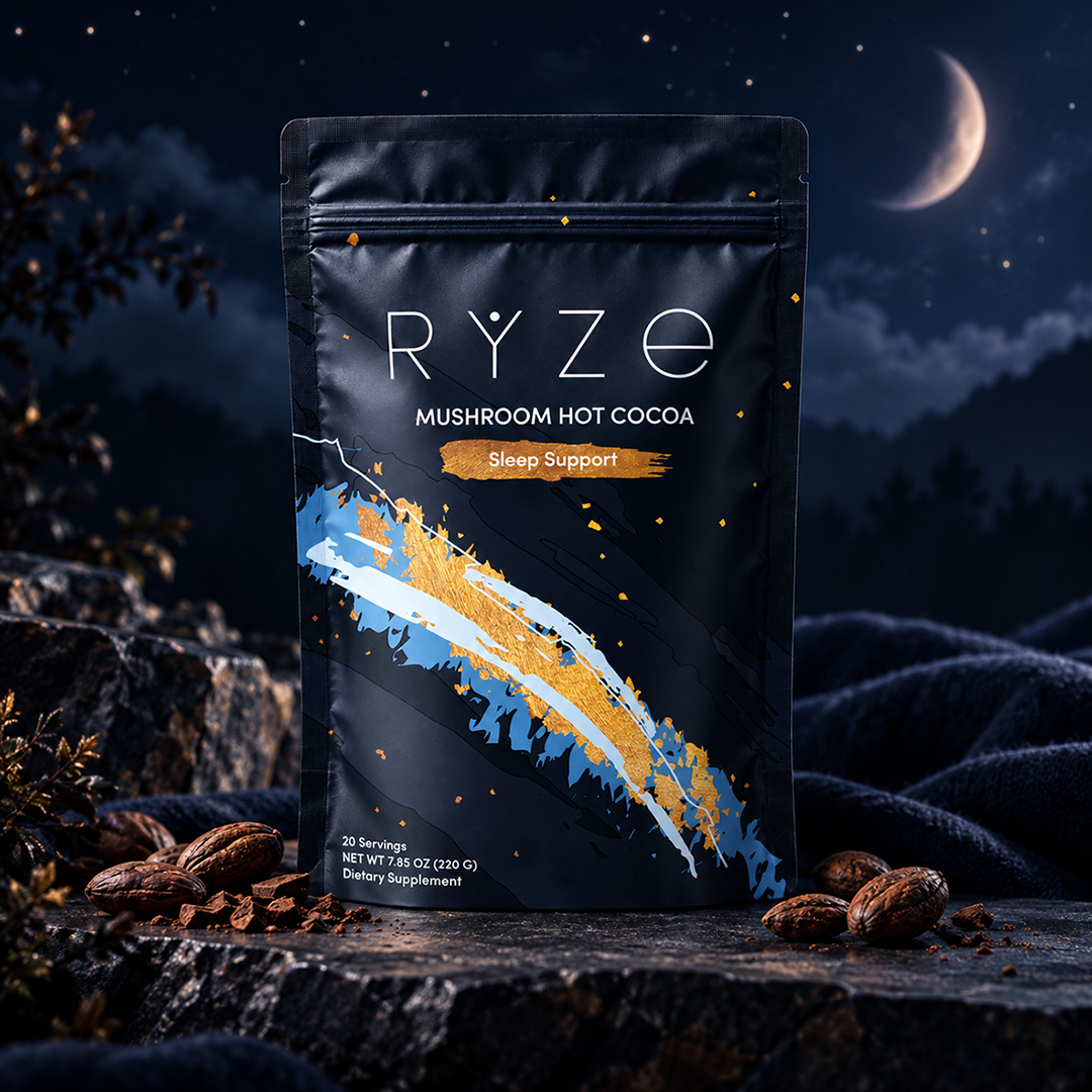 Ryze Mushroom Cocoa pouch